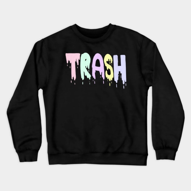 Pastel Trash Crewneck Sweatshirt by CandyNova